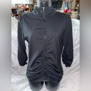 Reflex 3/4 Ruched Sleeve High Neck Jacket